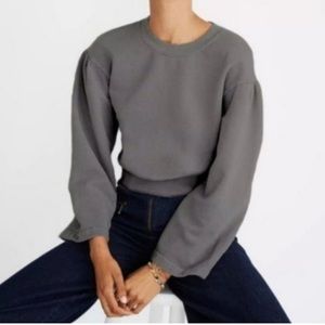 Madewell × Karen Walker Washed Gray Sweatshirt in Size Medium